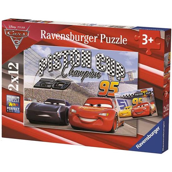 Carros Ravensburger 3 Puzzle 2 x 12 peças