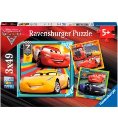 Carros de Puzzle Ravensburger 3 de 3 x 49 peças