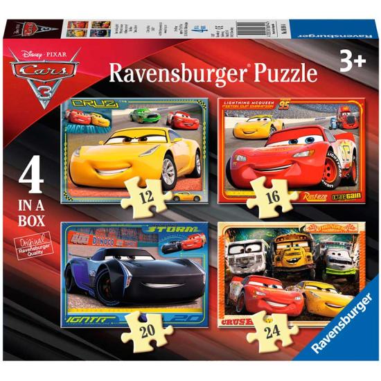 Ravensburger Cars 3 Puzzle Progressivo de 12+16+20+24 Peças