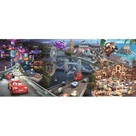 Puzzle panorâmica de carros Ravensburger 200 peças