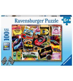 Pôsteres Puzzle Ravensburger de corrida de carros XXL 100