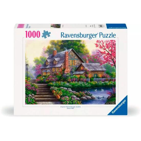 Puzzle Ravensburger Casa de campo Romântica 1000 Peças