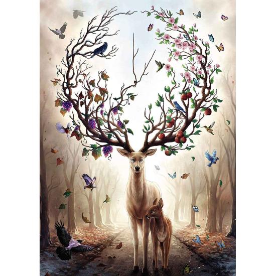 Puzzle Ravensburger Magic Deer 1000 peças Puzzle Ravensburger Magic Deer 1000 peças