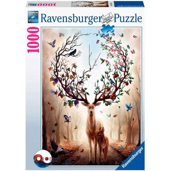Puzzle Ravensburger Magic Deer 1000 peças Puzzle Ravensburger Magic Deer 1000 peças