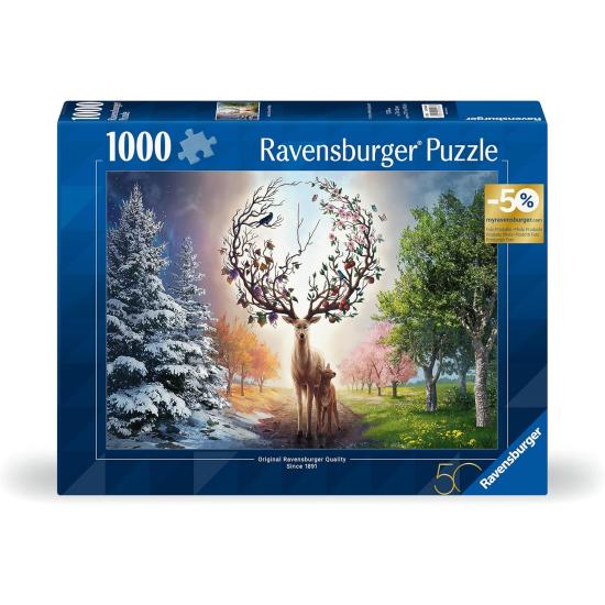 Puzzle Ravensburger O veado mágico e as quatro estações 1000 P Puzzle Ravensburger O veado mágico e as quatro estações 1000 P