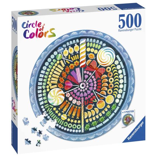 Puzzle Ravensburger Circular Doces de 500 peças