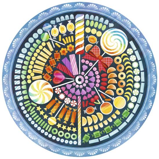 Puzzle Ravensburger Circular Doces de 500 peças