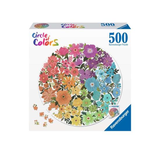 Puzzle Ravensburger Circular Flores de 500 peças