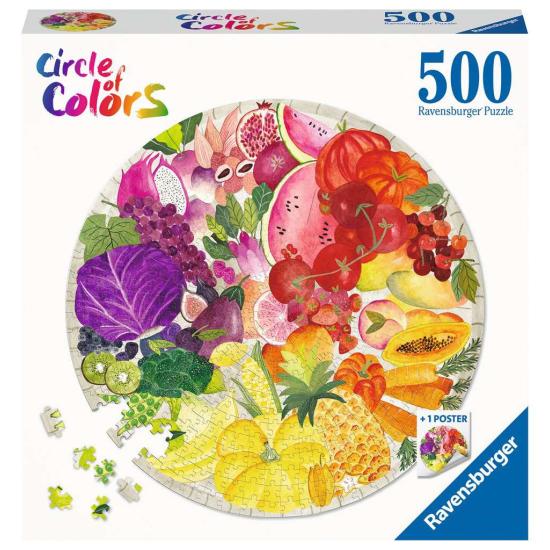 Puzzle Ravensburger Circular Frutas e Legumes de 500 peças Puzzle Ravensburger Circular Frutas e Legumes de 500 peças