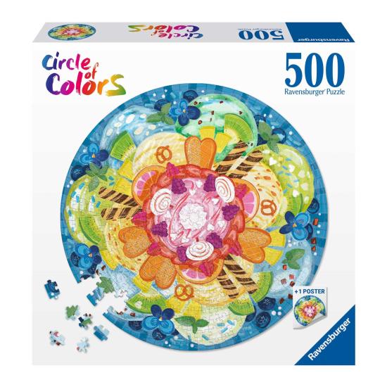 Puzzle Ravensburger Circular Sorvete de 500 peças Puzzle Ravensburger Circular Sorvete de 500 peças