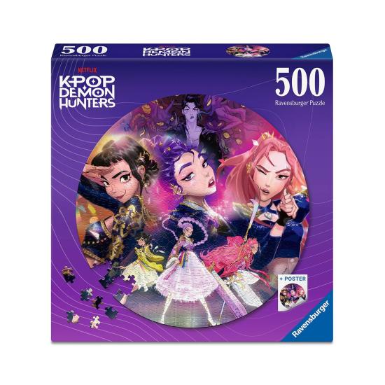 Puzzle Ravensburger Circular KPop Demon Hunters 500 Pçs