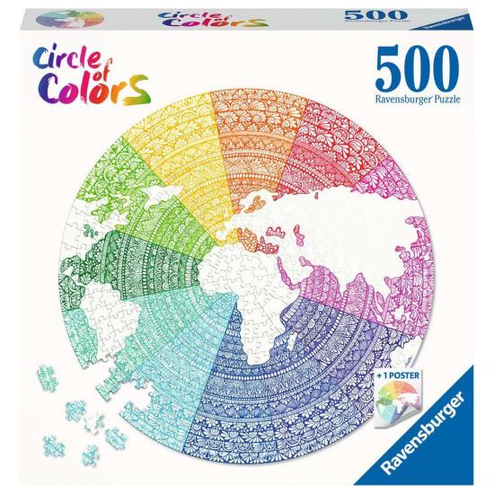 Puzzle Ravensburger Circular Mandala de 500 peças