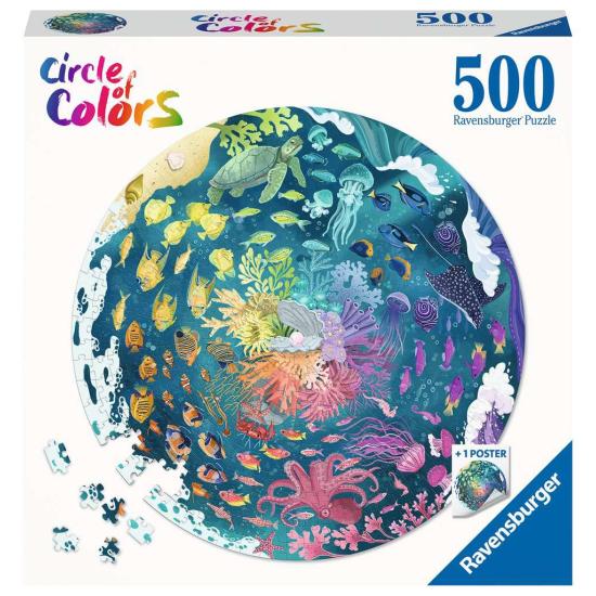 Puzzle Ravensburger Circular Oceânico de 500 Peças