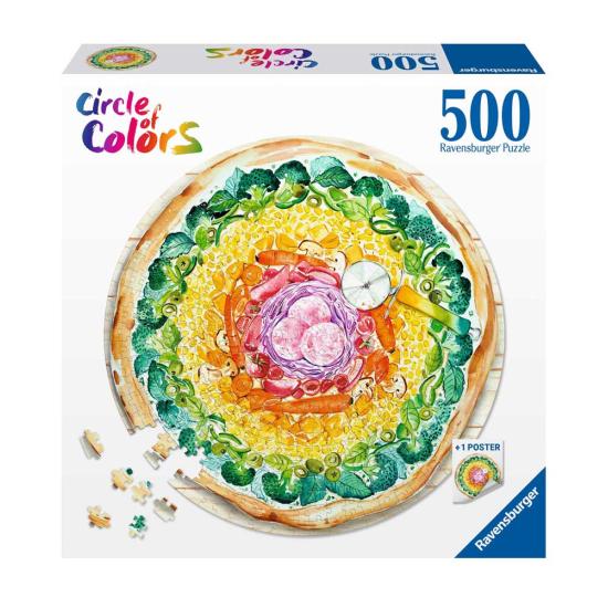 Puzzle Ravensburger Circular Pizza de 500 peças