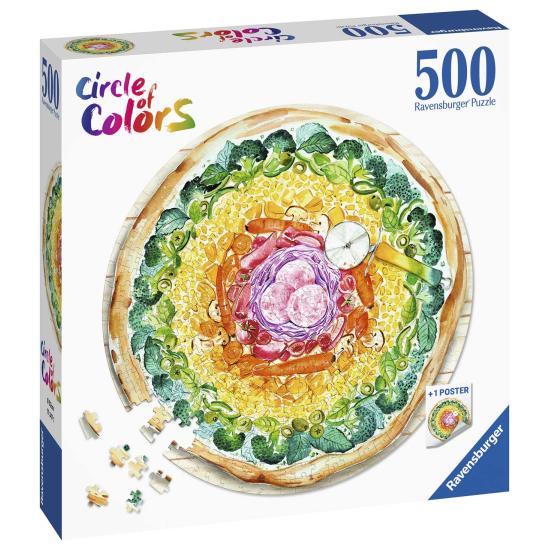 Puzzle Ravensburger Circular Pizza de 500 peças