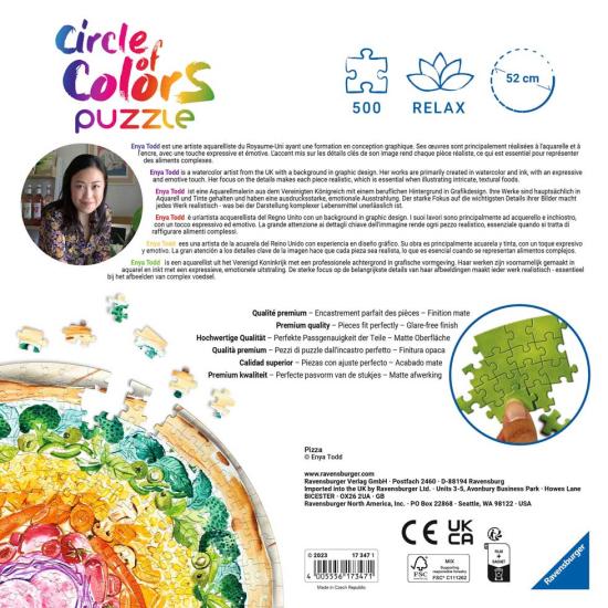 Puzzle Ravensburger Circular Pizza de 500 peças