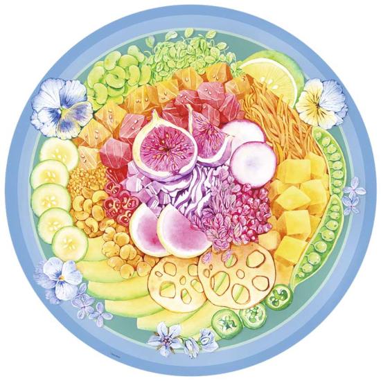 Puzzle Ravensburger Circular Poke Bowl de 500 peças