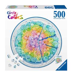Puzzle Ravensburger Circular Rainbow Cake de 500 peças