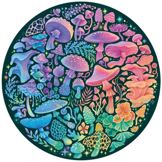 Puzzle Ravensburger Circular Cogumelos de 500 peças Puzzle Ravensburger Circular Cogumelos de 500 peças