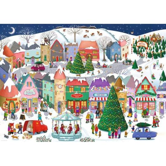 Puzzle Ravensburger Cidade Do Natal Encantadora de 1000 peças