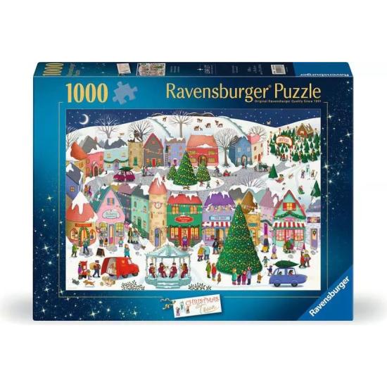Puzzle Ravensburger Cidade Do Natal Encantadora de 1000 peças