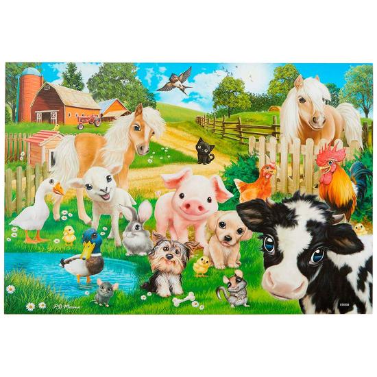 Puzzle Ravensburger Animal Club 2x24 peças Puzzle Ravensburger Animal Club 2x24 peças