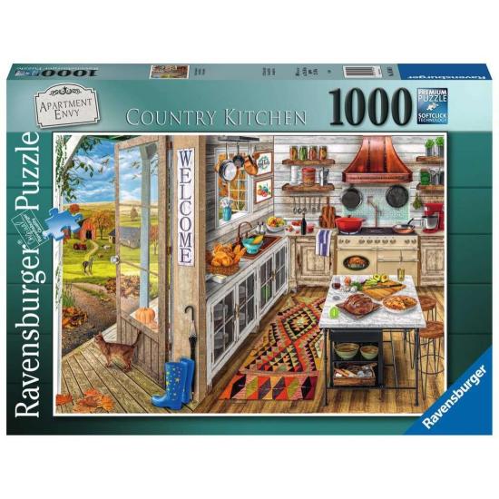 Puzzle de cozinha country Ravensburger 1000 peças