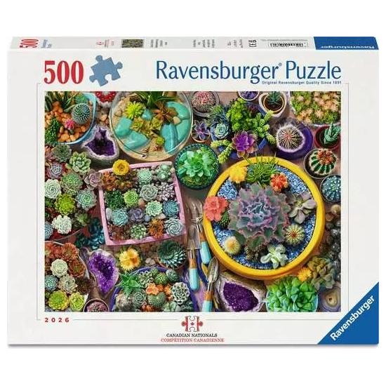 Puzzle Ravensburger Coleção De Cactos de 500 Peças