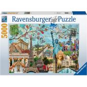Puzzle Ravensburger Colagem da Cidade Grande 5000 Peças