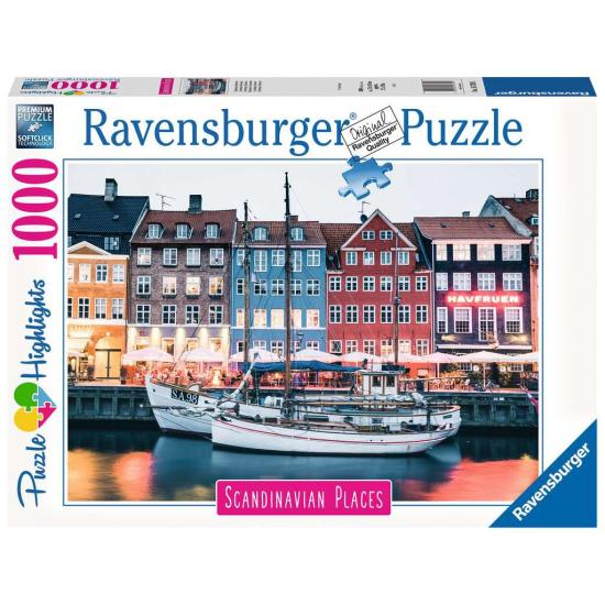 Ravensburger Copenhagen, Dinamarca Puzzle de 1000 peças Ravensburger Copenhagen, Dinamarca Puzzle de 1000 peças