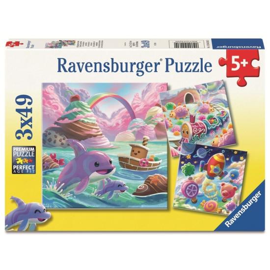 Puzzle Ravensburger Costa Doce 3x49 Peças