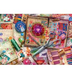 Puzzle Ravensburger Costura Vintage de 1000 peças