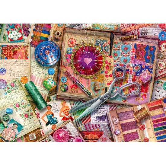 Puzzle Ravensburger Costura Vintage de 1000 peças