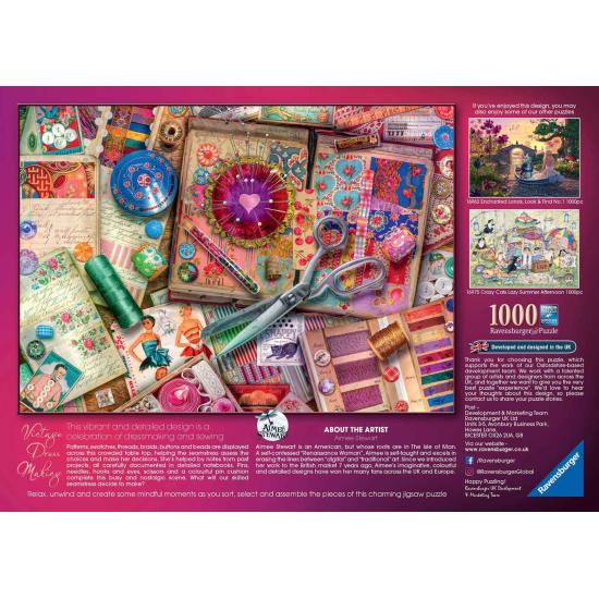 Puzzle Ravensburger Costura Vintage de 1000 peças