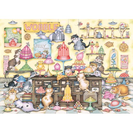 Puzzle Ravensburger Crazy Cat's Jelly Jamboree de 1000 peças