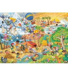 Puzzle Ravensburger Quatro Estações De Diversão XXL 100 peças