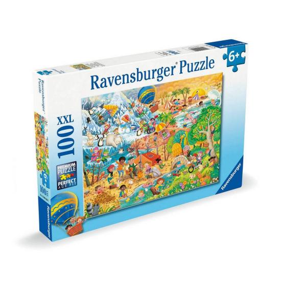 Puzzle Ravensburger Quatro Estações De Diversão XXL 100 peças