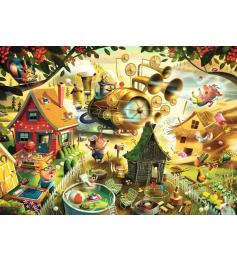 Puzzle Ravensburger Cuidado, Porquinhos de 1000 peças