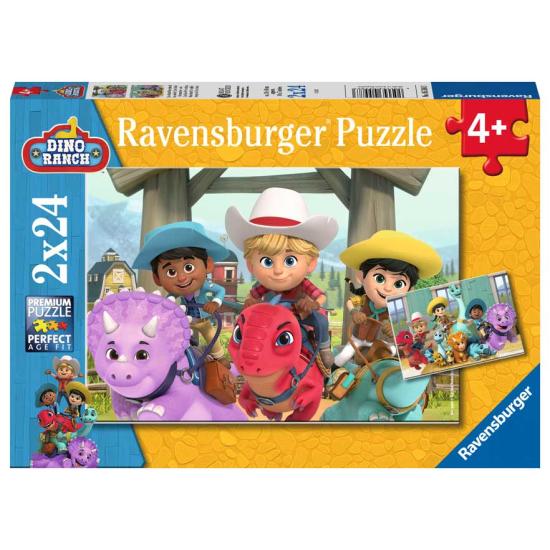 Puzzle Ravensburger Dino Ranch 2x24 Peças