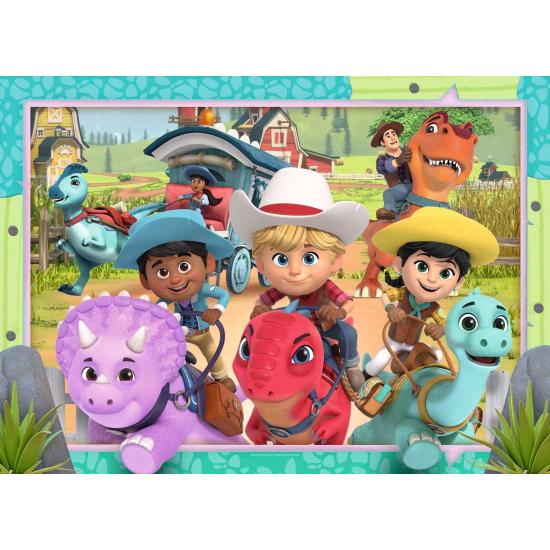 Puzzle Ravensburger Dino Ranch de 4x42 peças