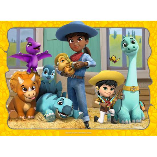 Puzzle Ravensburger Dino Ranch Progressivo de 12+16+20+24 Peças