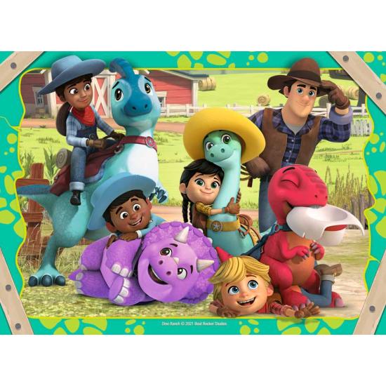 Puzzle Ravensburger Dino Ranch Progressivo de 12+16+20+24 Peças