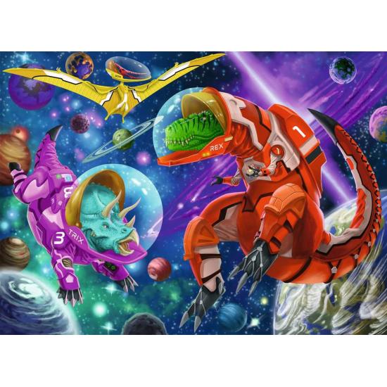 Puzzle Ravensburger Space Dinosaurs XXL 200 peças