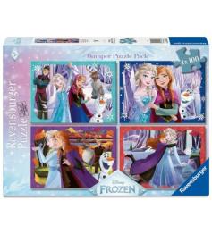 Puzzle Ravensburger Disney Frozen de 4 x 100 Peças