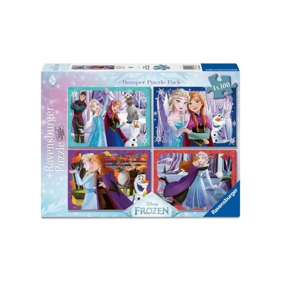 Puzzle Ravensburger Disney Frozen de 4 x 100 Peças