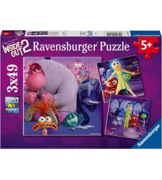 Puzzle Ravensburger Disney Inside Out 2 de 3x49 Peças