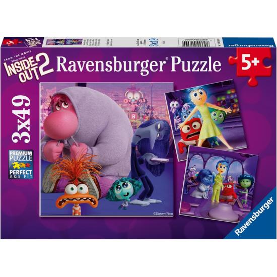Puzzle Ravensburger Disney Inside Out 2 de 3x49 Peças Puzzle Ravensburger Disney Inside Out 2 de 3x49 Peças