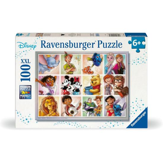 Puzzle Ravensburger Disney Multi-personagem XXL 100 peças Puzzle Ravensburger Disney Multi-personagem XXL 100 peças