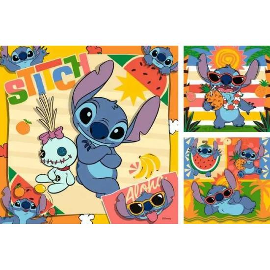 Puzzle Ravensburger Disney Stitch de 3x49 Peças Puzzle Ravensburger Disney Stitch de 3x49 Peças