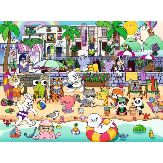 Puzzle Ravensburger Diversão à beira-mar XXL 150 Peças